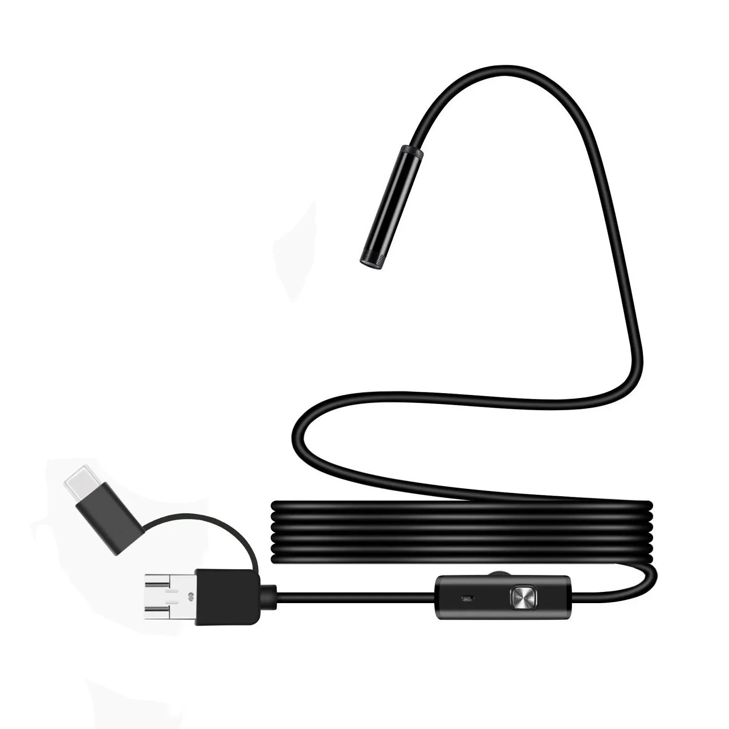 3-in-1 USB Inspection Camera - 7mm Waterproof Borescope with 6 LEDs view 6